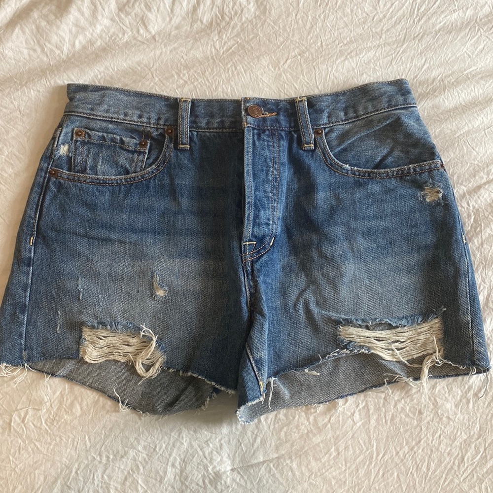 Free People Jean Shorts